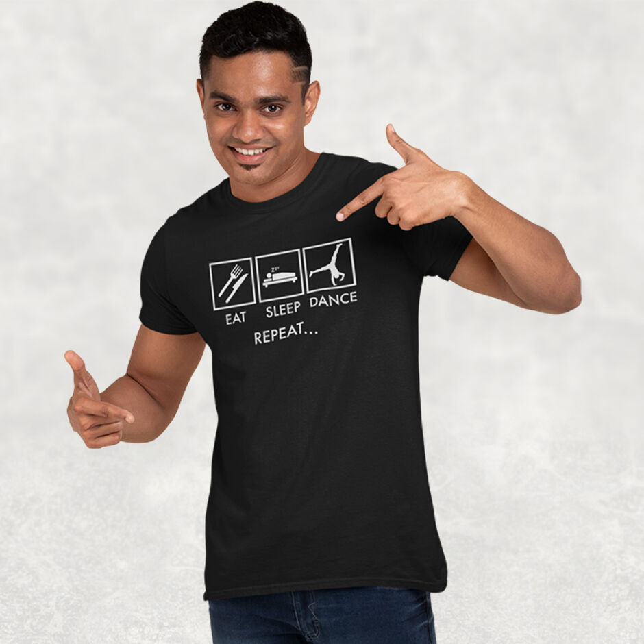 Eat-Sleep-Dance-Repeat-Short-Sleeve-Male-Black-T-Shirt