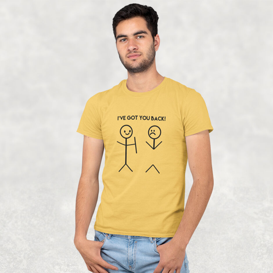 I've-got-your-back-yellow-short-sleeve-t-shirt