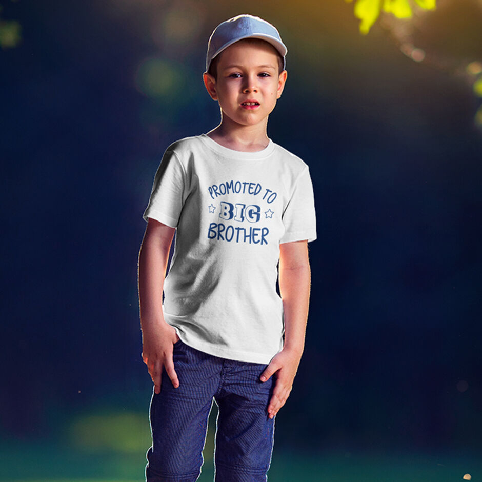 Promoted-to-Big-Brother-Childrens-Short-Sleeve-White-T-Shirt