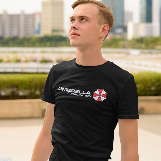 Umbrella Corporation Male Short Sleeve T Shirt - Gaming & Sci-Fi Apparel