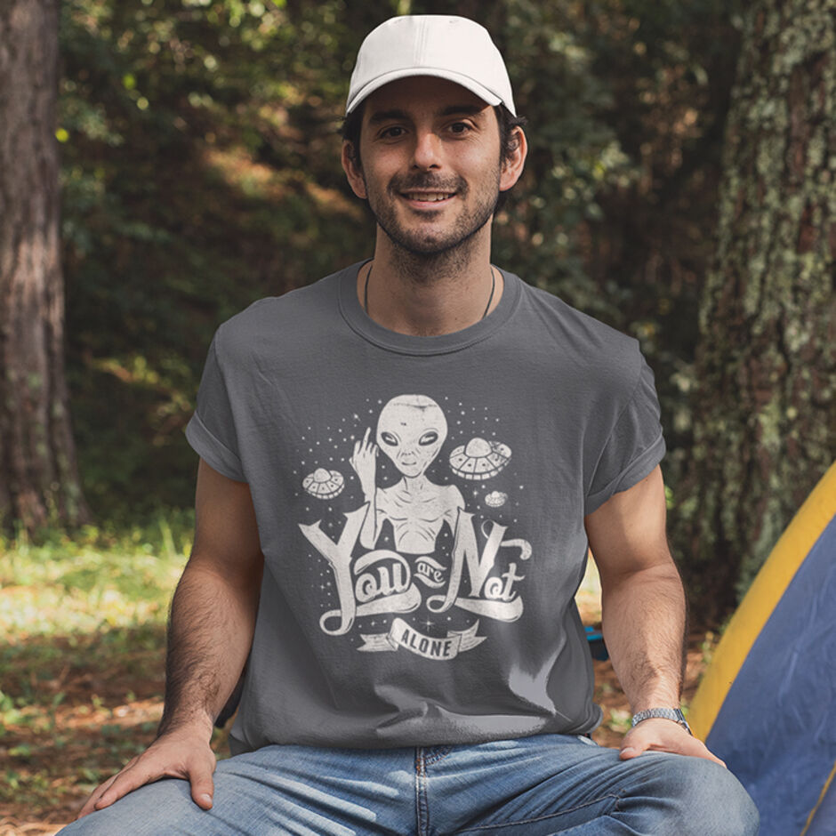 Your-Not-Alone-Male-Short-Sleeve-Grey-T-Shirt