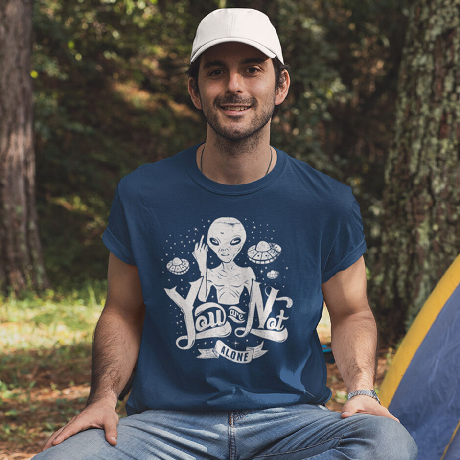Your-Not-Alone-Male-Short-Sleeve-Navy-T-Shirt