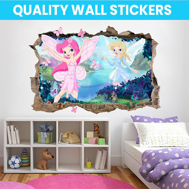 Fairies Wall Decal Sticker Mural Poster Print Art Home Bedroom Office Decor