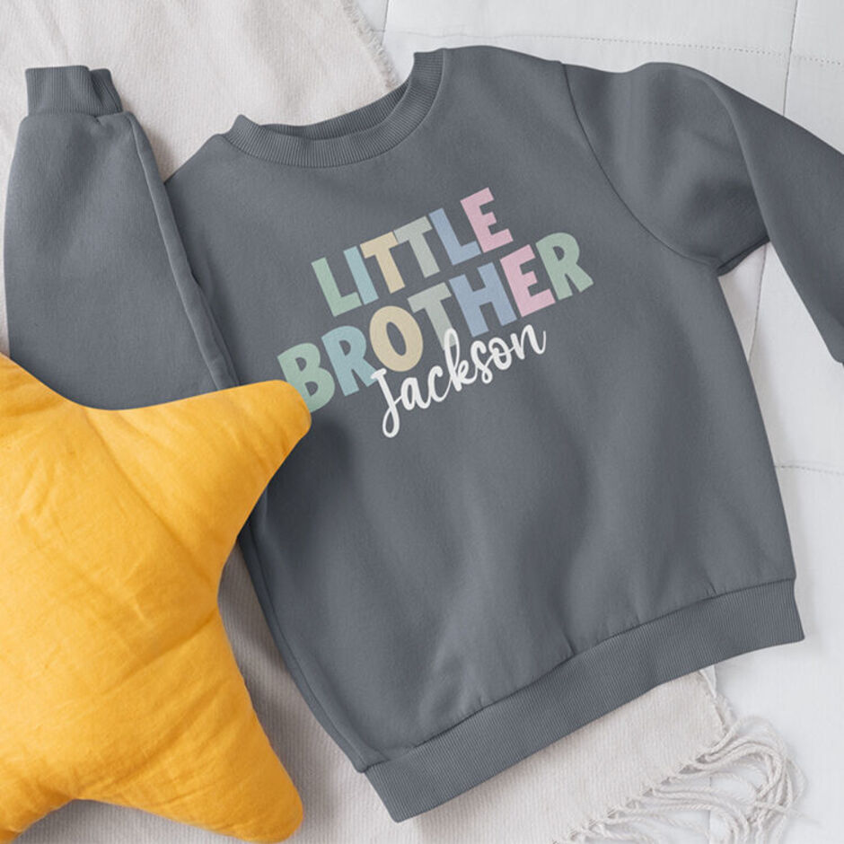 Personalised-Little-Brother-Grey-Sweatshirt
