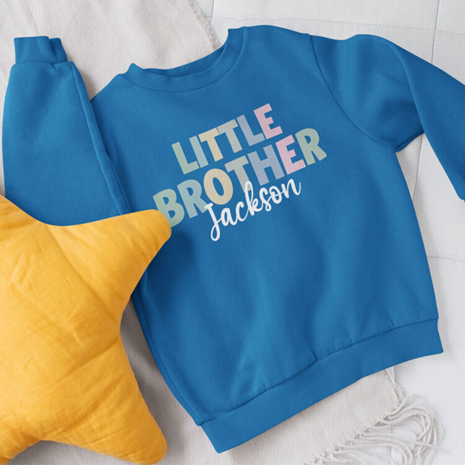 Personalised-Little-Brother-Royal-Blue-Sweatshirt